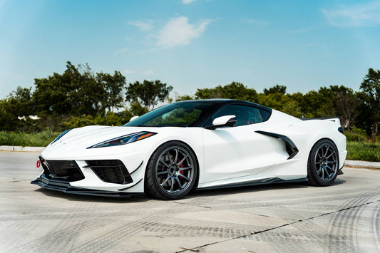 Seitenschweller Ansatz für Chevrolet Corvette C8 Carbon Look