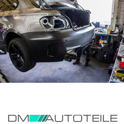 Sport Stoßstange hinten für PDC +Duplex Diffusor passt für BMW 1er E82 E88 +ABE*