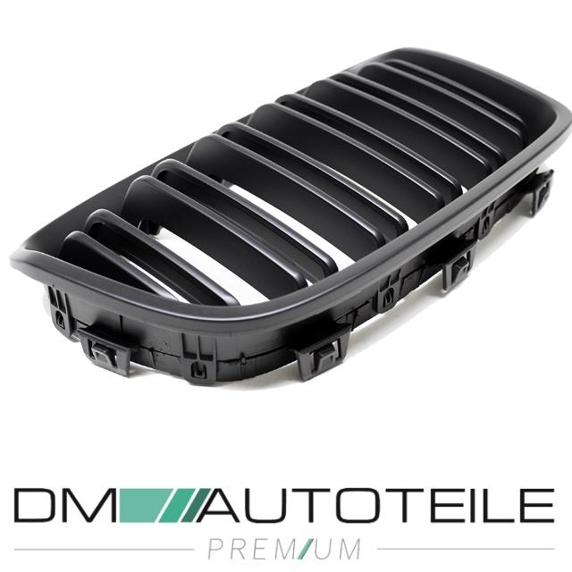 Set Doppelsteg Kühlergrill Schwarz Matt passend für BMW F20 F21 vor Facelift bj 11-15