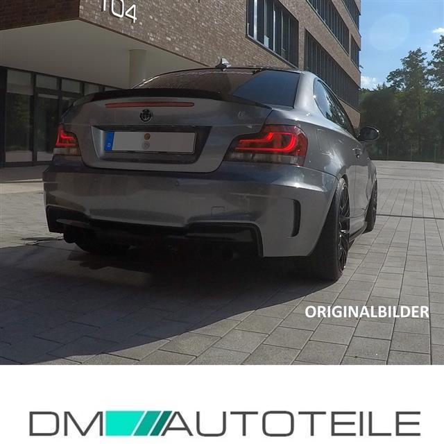 Bodykit Stoßstange vorne Hinten + Nebel Smoke passt für BMW 1er E82 E88 Serie & M-Paket nicht 1er M