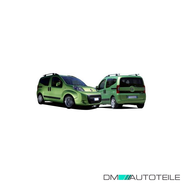 Stoßstange hinten grundiert passt für Fiat Fiorino 225 Qubo 08-16 ohne Kappe