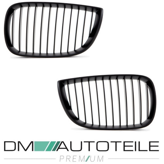 Set Performance Kühlergrill Schwarz Matt passend für BMW 1er E87 E81 Bj 04-07