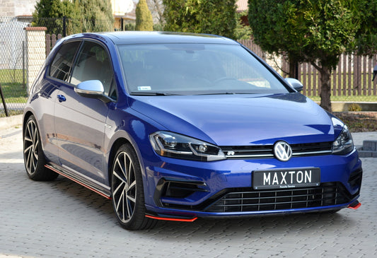 Front Ansatz für V.8 VW Golf 7 R / R-Line Facelift schwarz Hochglanz