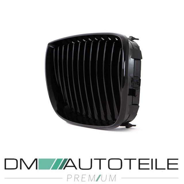 Set Performance Kühlergrill Schwarz Glanz passend für BMW 1er E87 E81 Bj 04-07