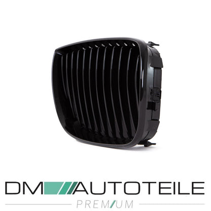 Set Performance Kühlergrill Schwarz Glanz passend für BMW 1er E87 E81 Bj 04-07