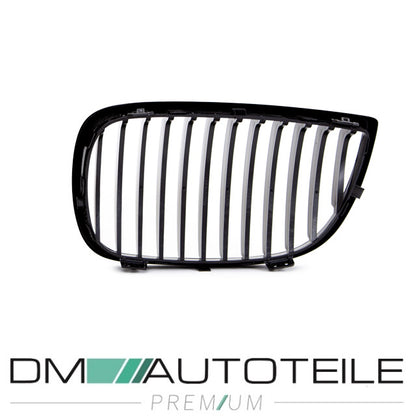 Set Performance Kühlergrill Schwarz Glanz passend für BMW 1er E87 E81 Bj 04-07