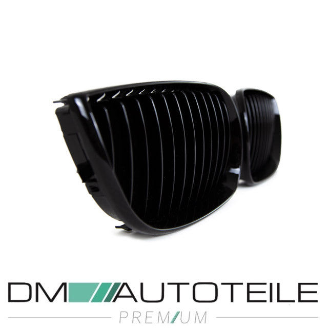 Set Performance Kühlergrill Schwarz Glanz passend für BMW 1er E87 E81 Bj 04-07