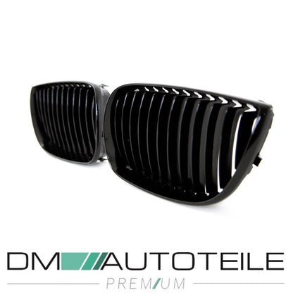 Set Performance Kühlergrill Schwarz Glanz passend für BMW 1er E87 E81 Bj 04-07