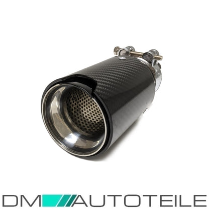 STÜCK Sport-Performance Auspuffblende Endrohr Carbon Glanz passt für universal BMW F- Modelle 135i 235i 335i 435i