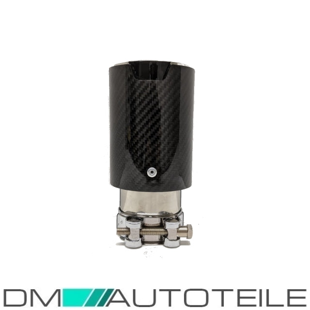 STÜCK Sport-Performance Auspuffblende Endrohr Carbon Glanz passt für universal BMW F- Modelle 135i 235i 335i 435i
