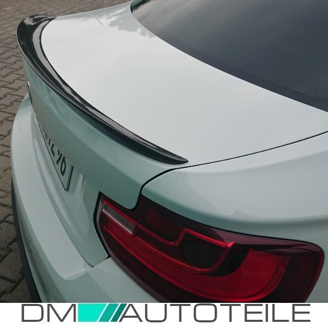 SET Heckspoiler Kofferraum Schwarz Glanz 475 Farbcode passend für BMW 2er F22 Coupe + M-Paket + 3M Tape bj. 14>