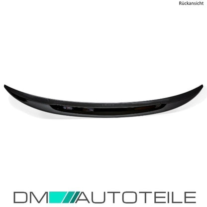 SET Heckspoiler Kofferraum Schwarz Glanz 475 Farbcode passend für BMW 2er F22 Coupe + M-Paket + 3M Tape bj. 14>