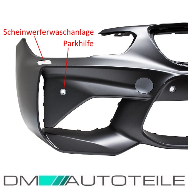 Sport Paket Stoßstange vorne +Zubehör+ Doppelsteg Grill passt für BMW 1er F20 F21 LCI ab 2015 auch M