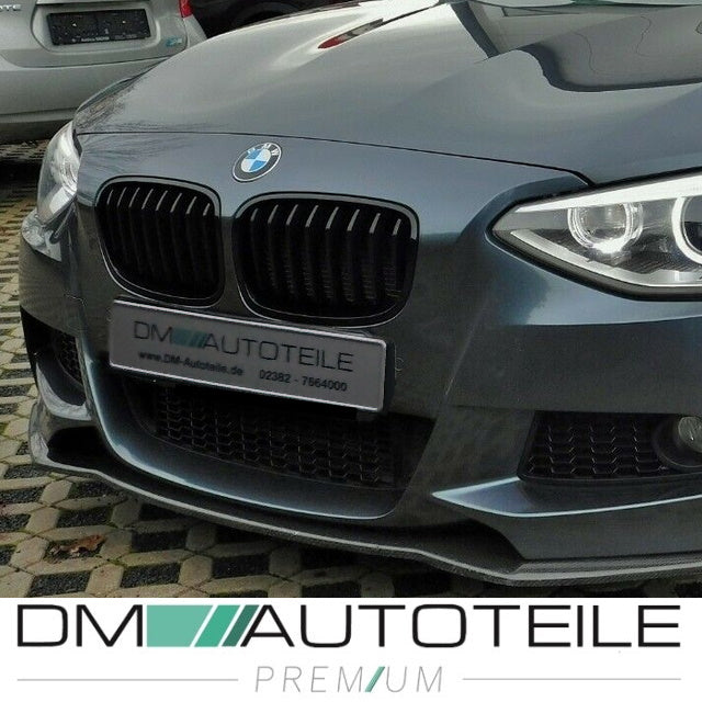 Set Performance Kühlergrill für BMW 1er F20 F21 Bj 11-15 vor Facelift passend Schwarz Glanz