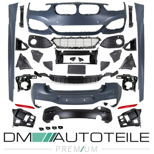 Sport Komplett Paket Stoßstange + PDC passt für BMW 1er F20 5-Türer 135 LCI ab 2015 M-Paket