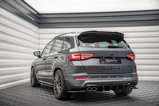 Diffusor Heck Ansatz für Cupra Ateca schwarz matt
