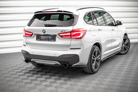 Mittlerer Diffusor Heck Ansatz für BMW X1 M-Paket F48 Carbon Look