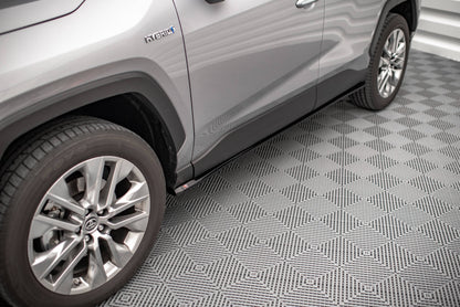 Seitenschweller Ansatz für Toyota RAV4 Mk5 Carbon Look