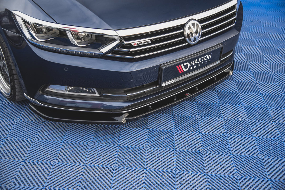 Front Ansatz V.2 für Volkswagen Passat B8 schwarz matt