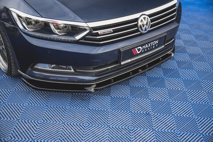 Front Ansatz V.2 für Volkswagen Passat B8 schwarz matt