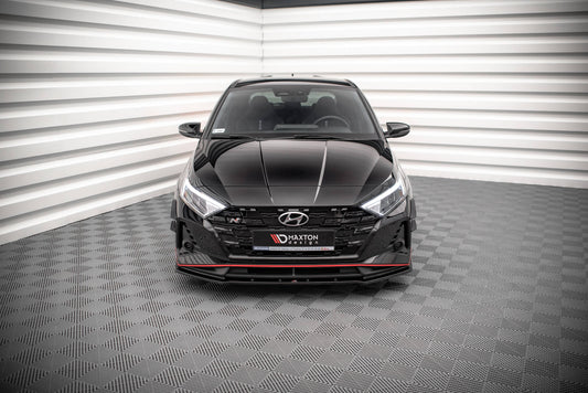 Front Ansatz V.1 für Hyundai I20 N Mk3 schwarz Hochglanz