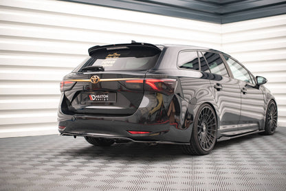 Spoiler CAP für Toyota Avensis Mk3 Facelift Wagon schwarz Hochglanz