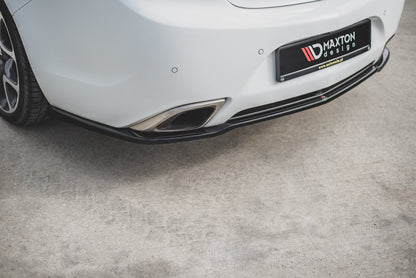 Mittlerer Diffusor Heck Ansatz für Opel Insignia Mk. 1 OPC Facelift Carbon Look