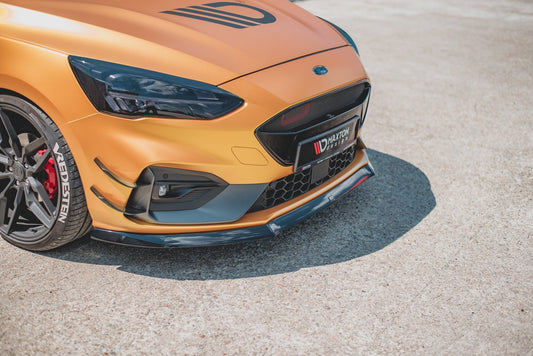 Front Ansatz für V.8 Ford Focus ST / ST-Line Mk4 schwarz matt