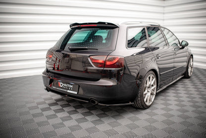 Heck Ansatz Flaps Diffusor für Seat Exeo schwarz matt