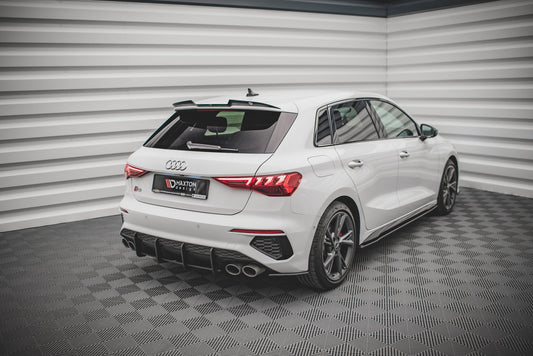 Spoiler CAP V.1 für Audi RS3 / S3 / A3 S-Line Sportback 8Y Carbon Look