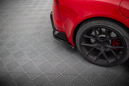 Heck Ansatz Flaps Diffusor V.3 für Toyota Supra Mk5 schwarz Hochglanz