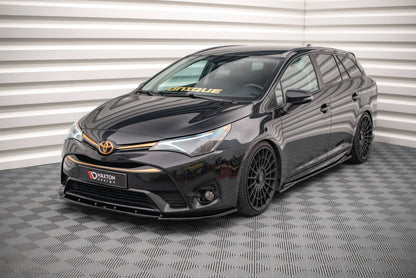 Front Ansatz V.1 für Toyota Avensis Mk3 Facelift schwarz Hochglanz