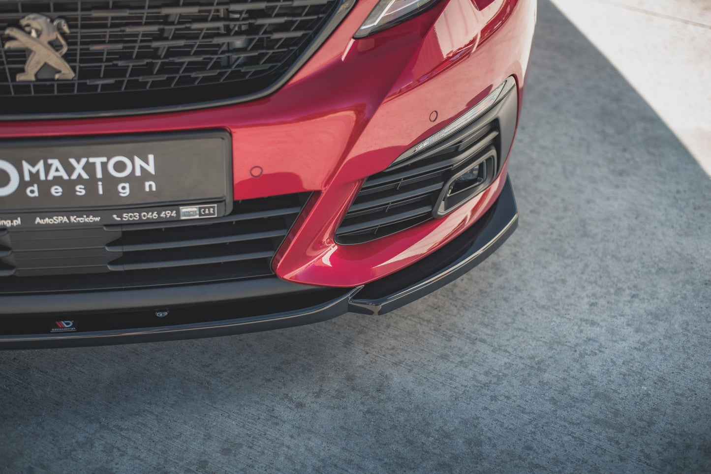 Front Ansatz V.2 für Peugeot 308 GT Mk2 Facelift Carbon Look