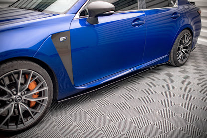 Seitenschweller Ansatz für Lexus GS F Mk4 Facelift schwarz Hochglanz