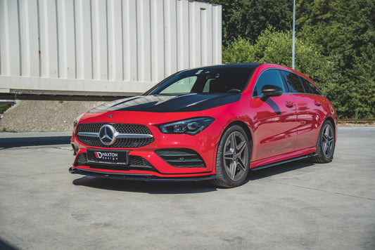 Front Ansatz V.2 für Mercedes-Benz CLA A35 AMG / AMG-Line C118 schwarz matt