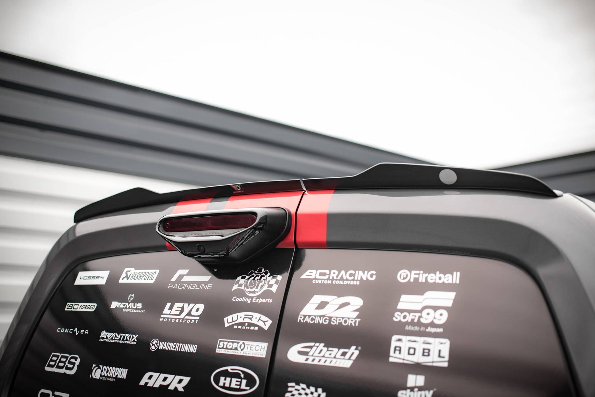 Spoiler CAP für Peugeot Partner Mk3 schwarz matt