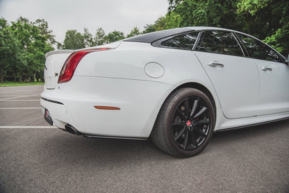 Heck Ansatz Flaps Diffusor für Jaguar XJ X351 Carbon Look