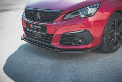 Front Ansatz V.1 für Peugeot 308 GT Mk2 Facelift schwarz matt