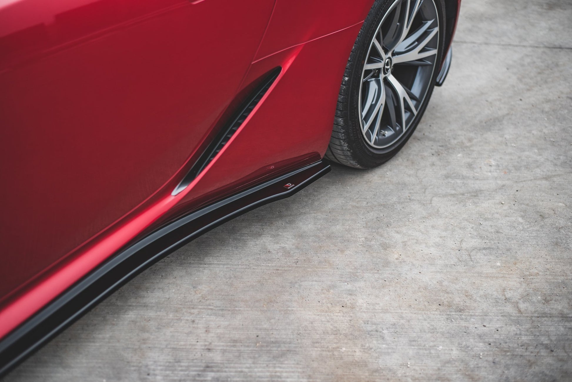 Seitenschweller Ansatz für Lexus LC 500 schwarz Hochglanz