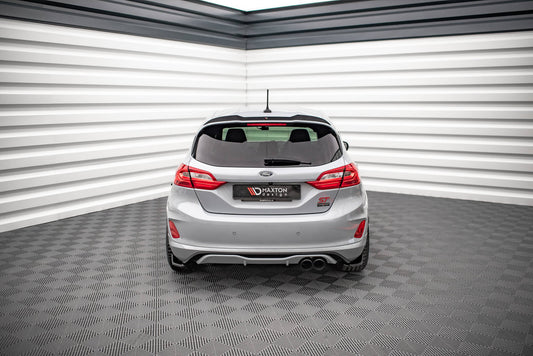 Heck Ansatz Flaps Diffusor V.1 für Ford Fiesta ST Mk8 schwarz Hochglanz