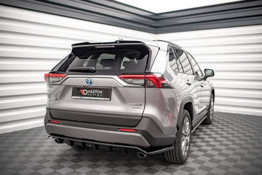 Mittlerer Diffusor Heck Ansatz DTM Look für Toyota RAV4 Mk5 Carbon Look