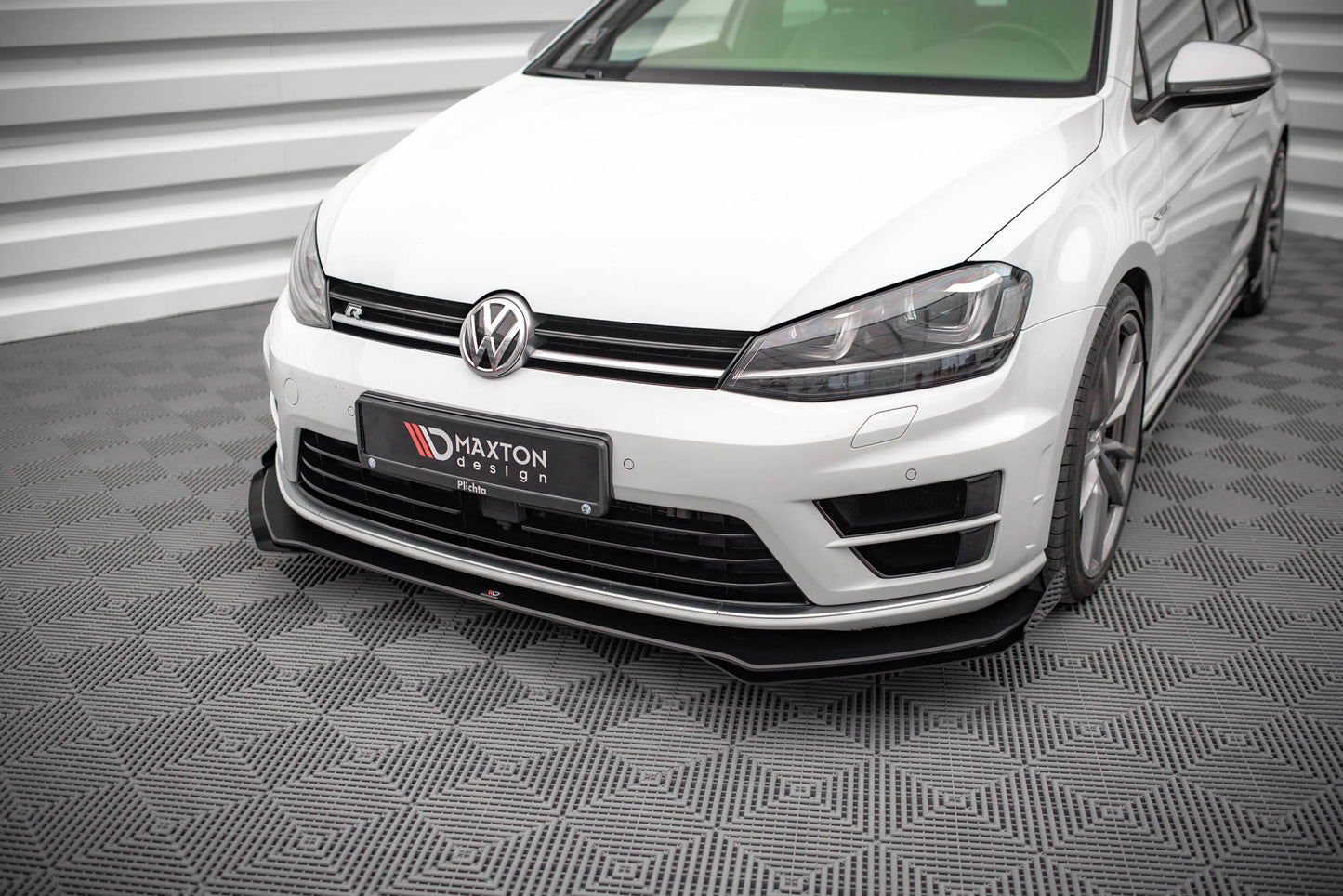 Front Flaps Volkswagen Golf R Mk7 schwarz Hochglanz