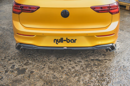 Heck Ansatz Flaps Diffusor für VW Golf 8  schwarz matt