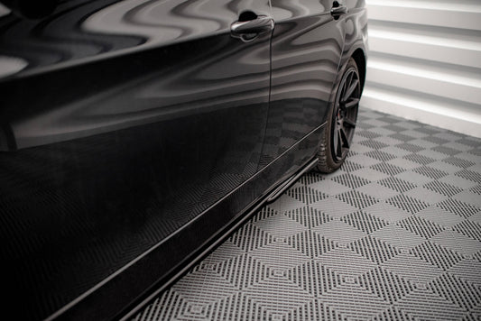 Seitenschweller Ansatz für BMW 3er E90 Carbon Look