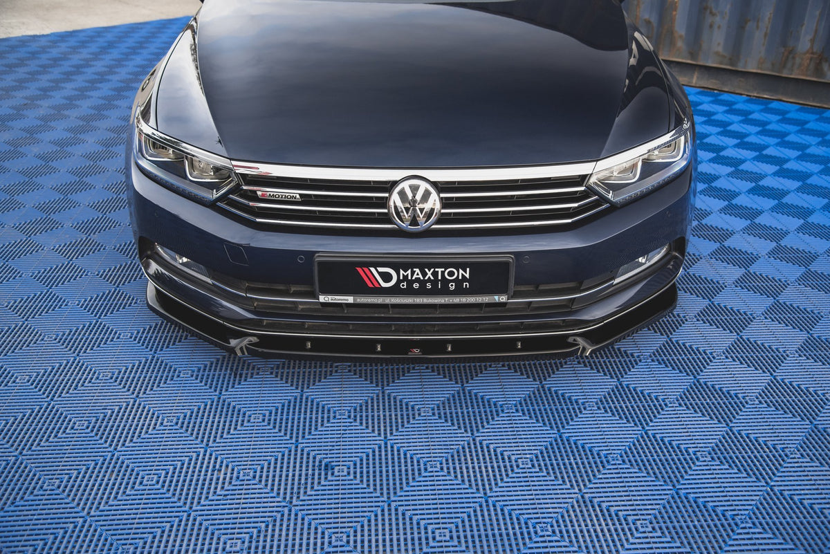 Front Ansatz V.2 für Volkswagen Passat B8 schwarz matt