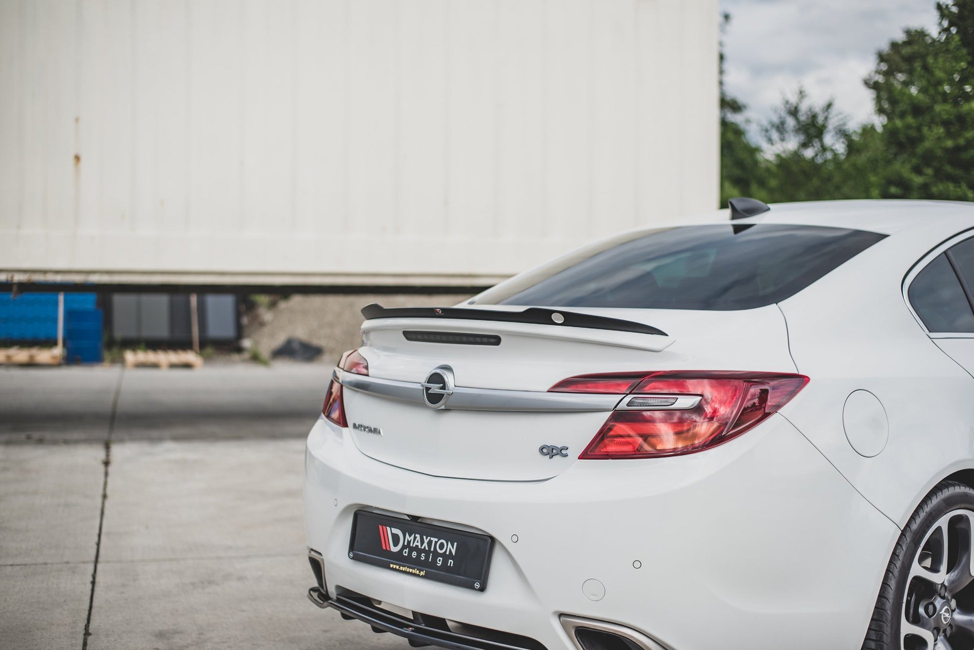 Spoiler CAP für Opel Insignia Mk. 1 OPC Facelift schwarz matt