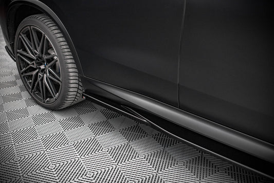 Seitenschweller Ansatz für BMW X5M F95 schwarz matt