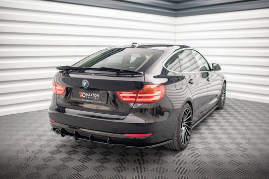 Heck Ansatz Flaps Diffusor für BMW 3er GT F34 schwarz Hochglanz