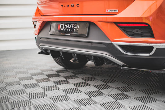 Diffusor Heck Ansatz für Volkswagen T-Roc Mk1 Carbon Look