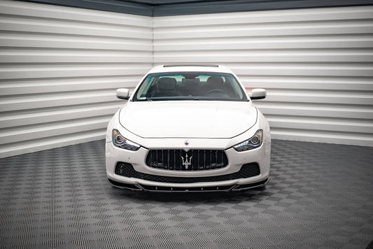 Front Ansatz V.1 für Maserati Ghibli Mk3 schwarz Hochglanz